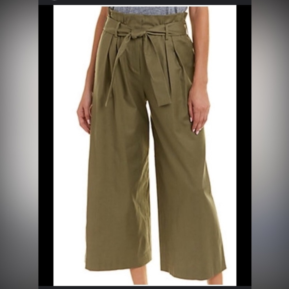BCBG MAXAZRIA Issac Cropped Wide Leg Pant